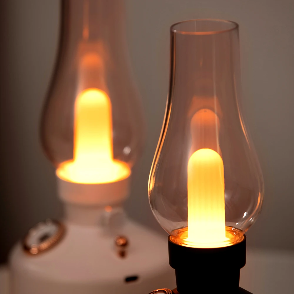 Mini 280ml Fener Led Yaratıcı Yeni Retro Zaman Işık Usb Aromaterapi Gazyağı Lambası Ev Nemlendirici Hava Nemlendirici